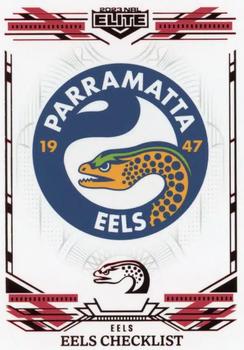 2023 NRL Traders Elite - Mojo Ruby #MR091 Parramatta Eels Checklist Front
